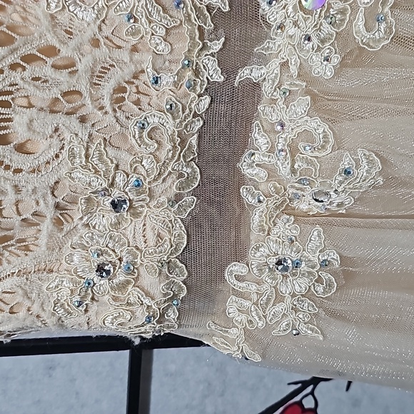 Coya Collection Jeweled Elegant Mini Dress Size Small - Picture 4 of 11